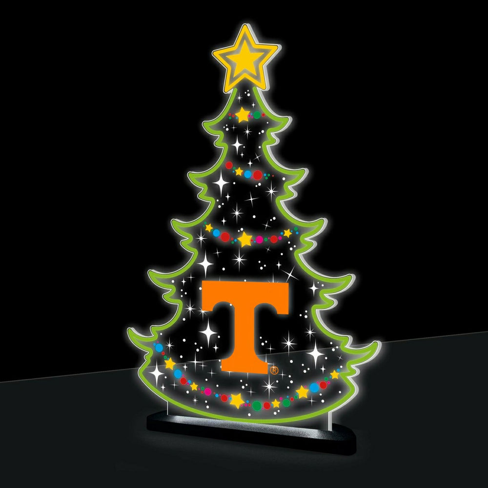 University of Tennessee College Holiday Tree Desklite LED Decor, Collegiate, Home