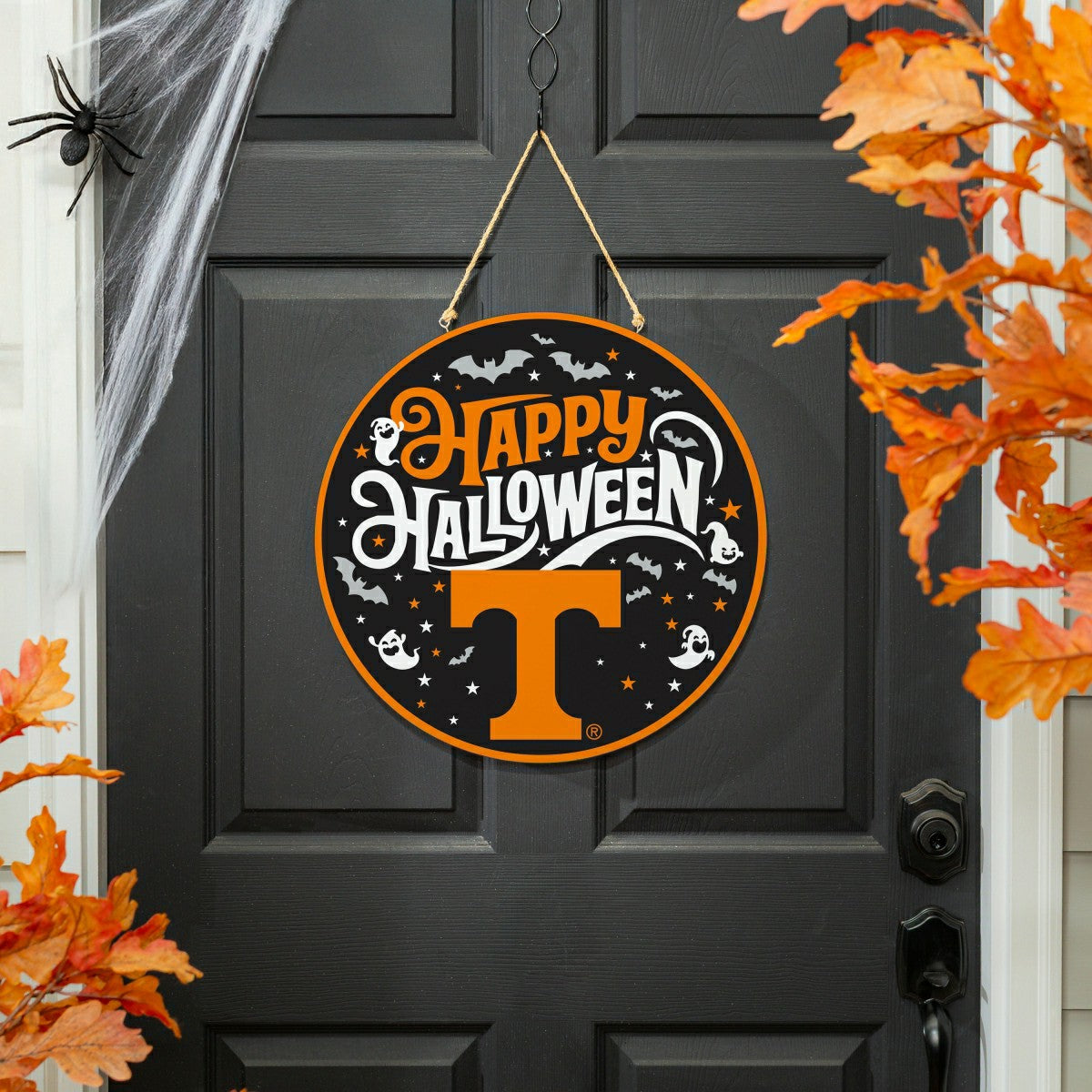 University of Tennessee Halloween Round Door Décor with Hanging Rope, , Collegiate, Home