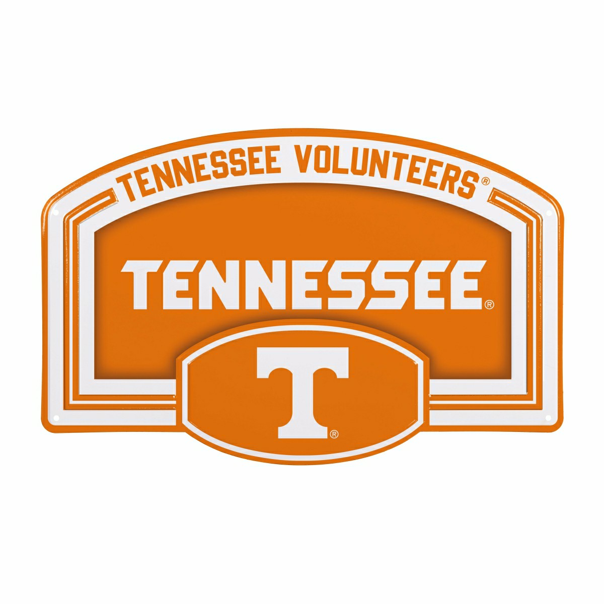 University of Tennessee USA Embossed Steel Wall Sign, 11" x 17", Collegiate, Home