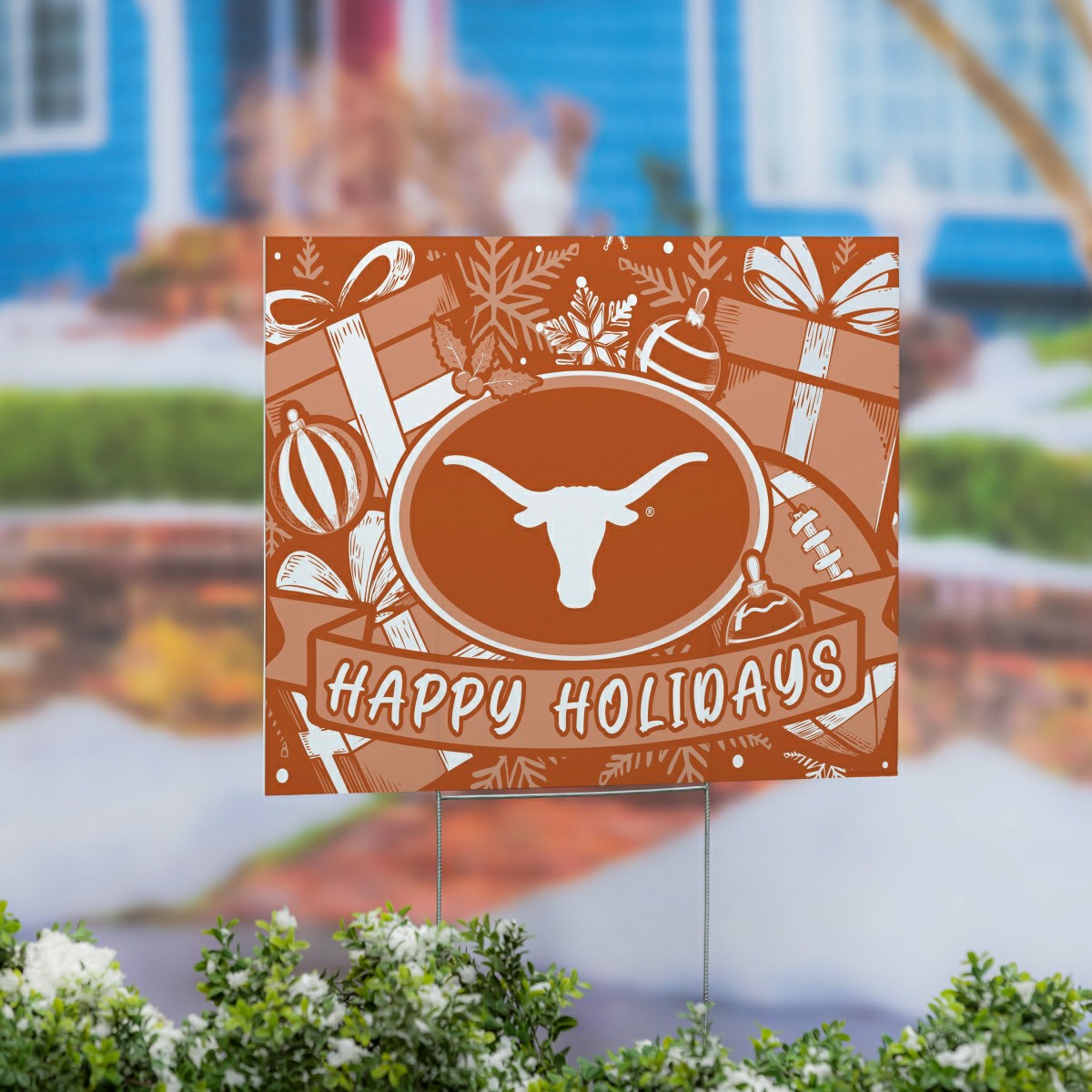 University of Texas Yard Sign, Holiday, Collegiate, Home