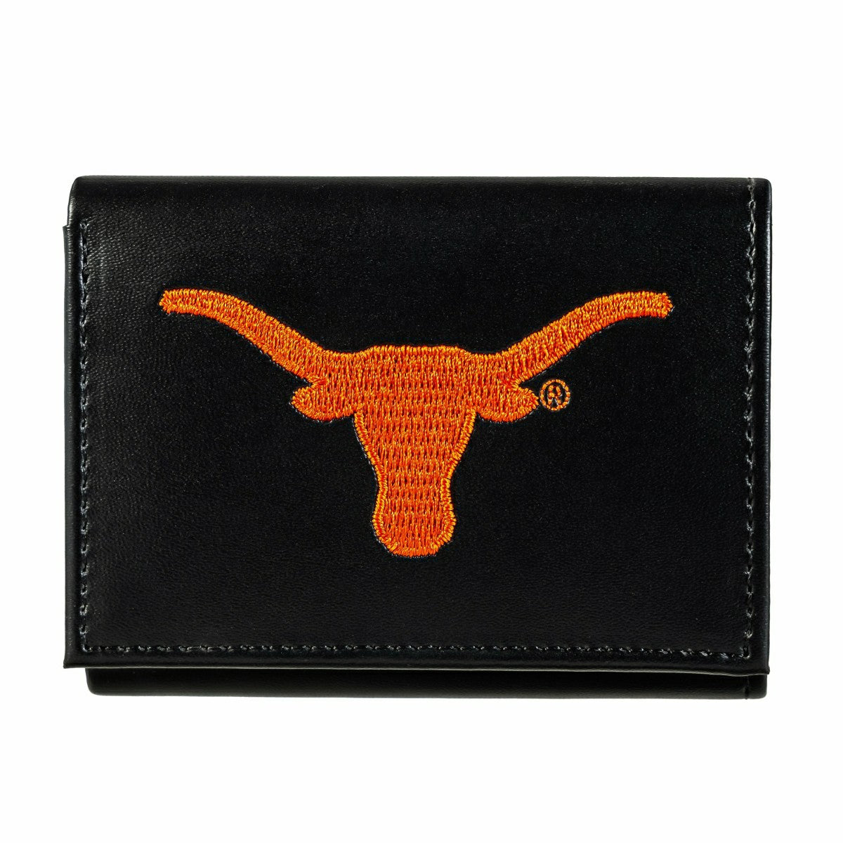 University of Texas Black Tri-Fold Embroidered Wallet w/ RFID Blocking, Collegiate, Home