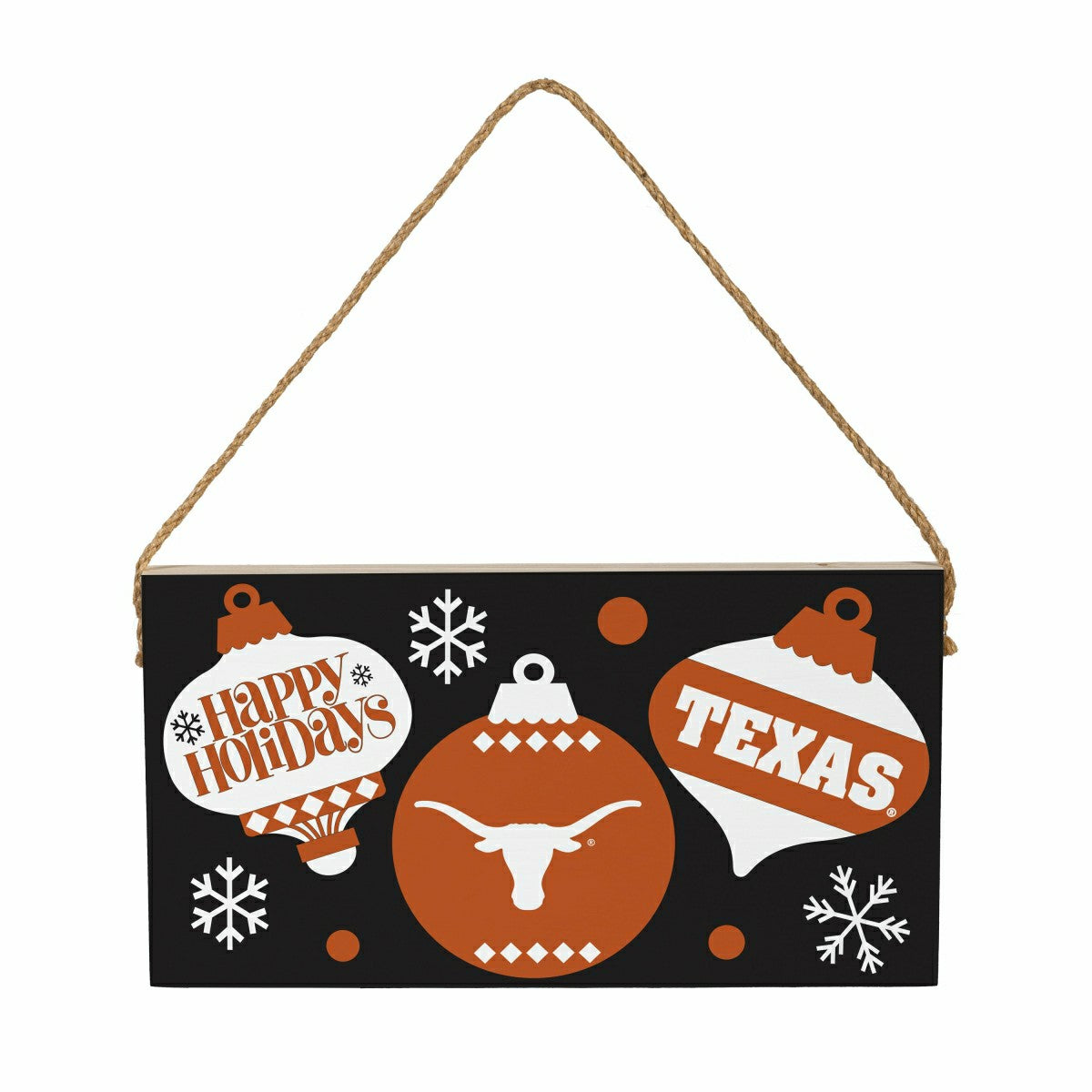 University of Texas Holiday Wood Wall Sign, 6x11, Collegiate, Home