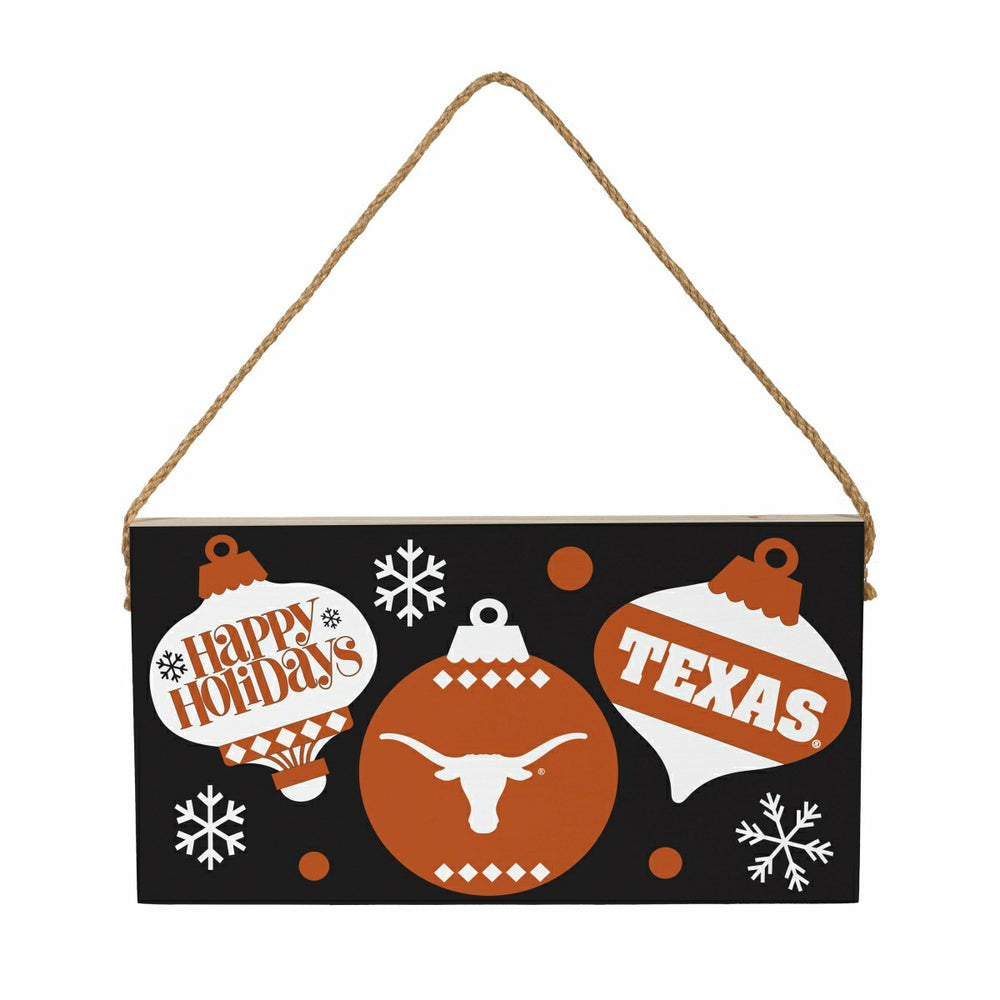 University of Texas Holiday Wood Wall Sign, 6x11, Collegiate, Home