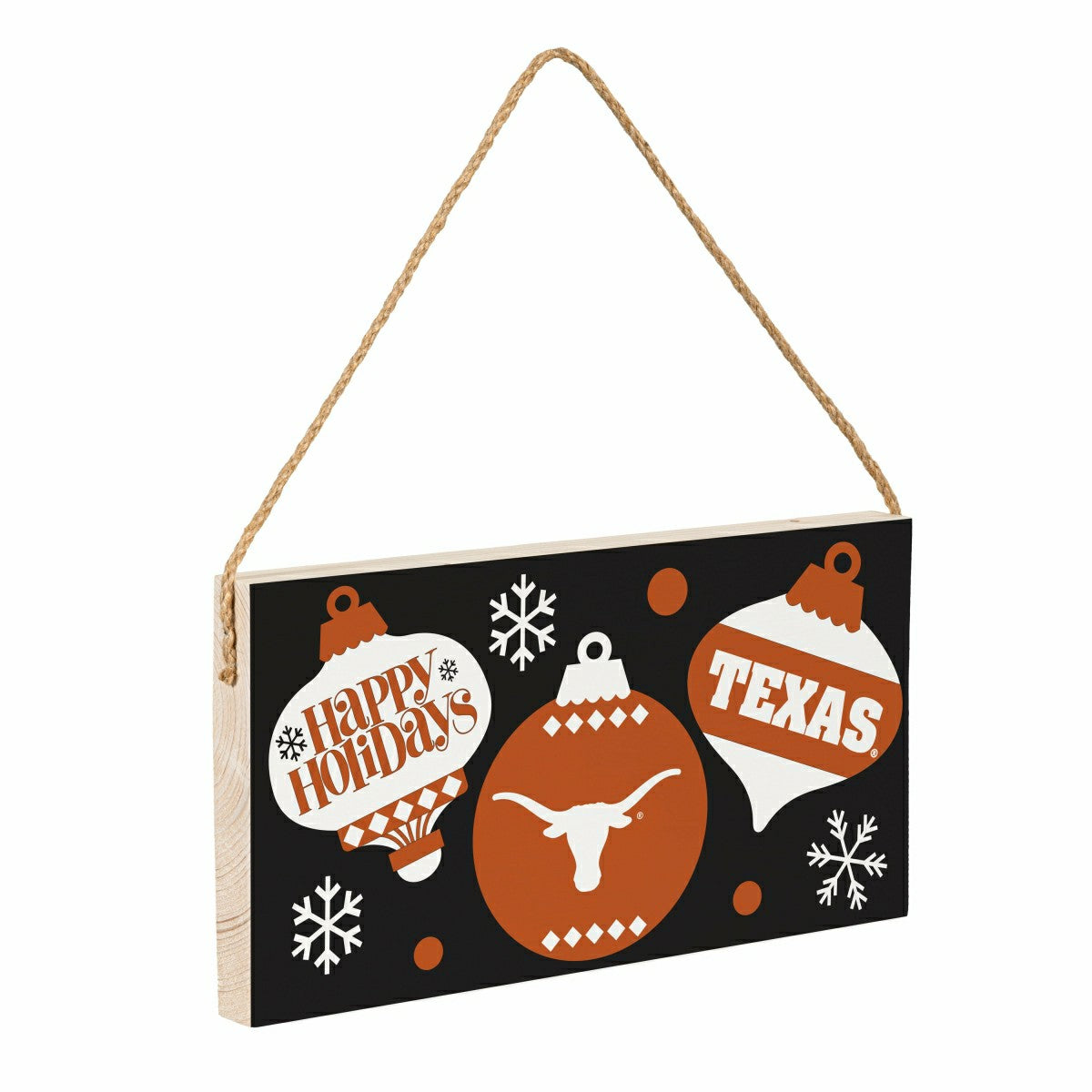 University of Texas Holiday Wood Wall Sign, 6x11, Collegiate, Home