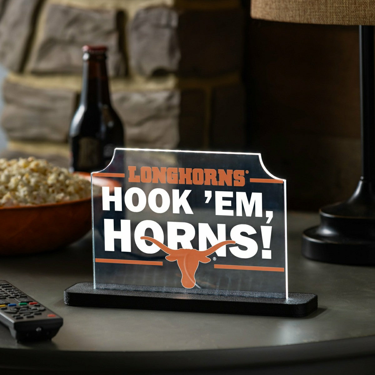 University of Texas College Rectangle Desklite LED Decor, Collegiate, Home