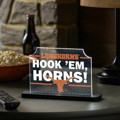 University of Texas College Rectangle Desklite LED Decor, Collegiate, Home