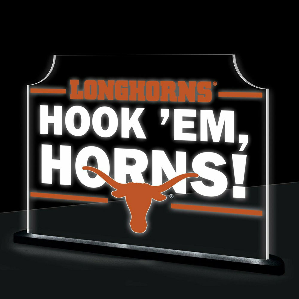 University of Texas College Rectangle Desklite LED Decor, Collegiate, Home