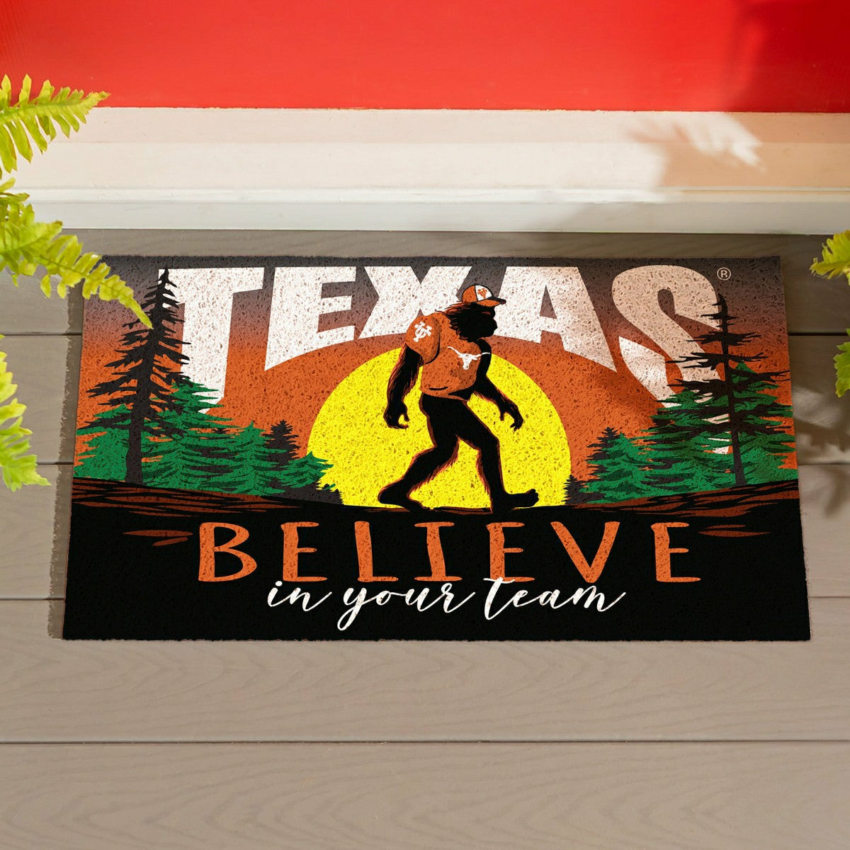 University of Texas Bigfoot PVC Mat, 28"x16", Collegiate