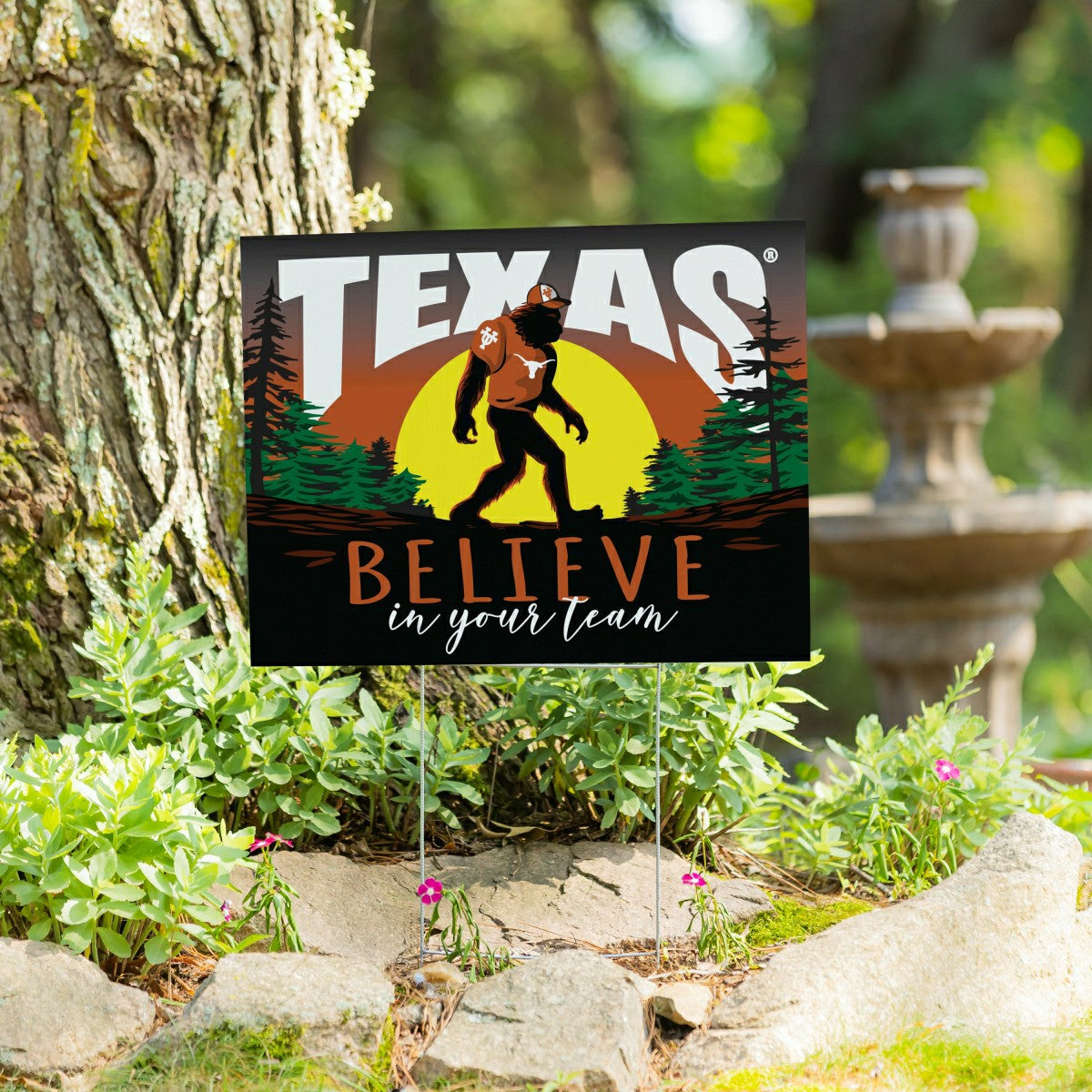 University of Texas Yard Sign, Bigfoot, Collegiate, Home