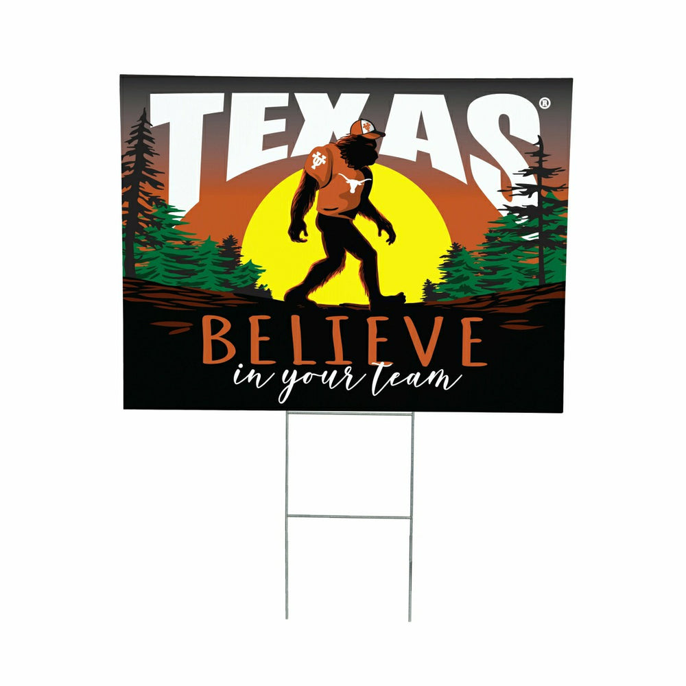 University of Texas Yard Sign, Bigfoot, Collegiate, Home