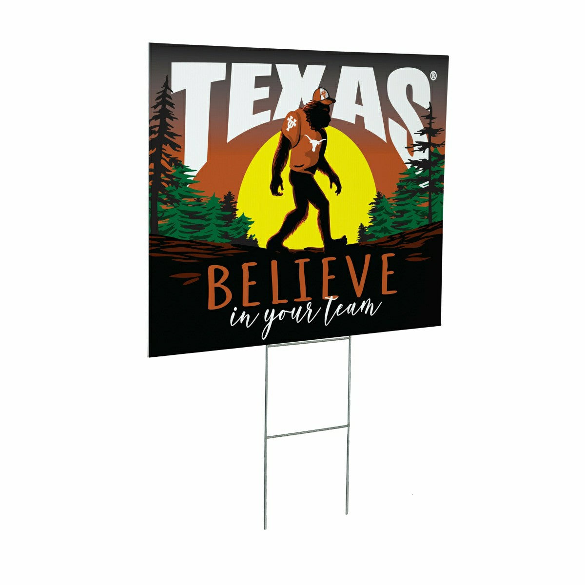 University of Texas Yard Sign, Bigfoot, Collegiate, Home