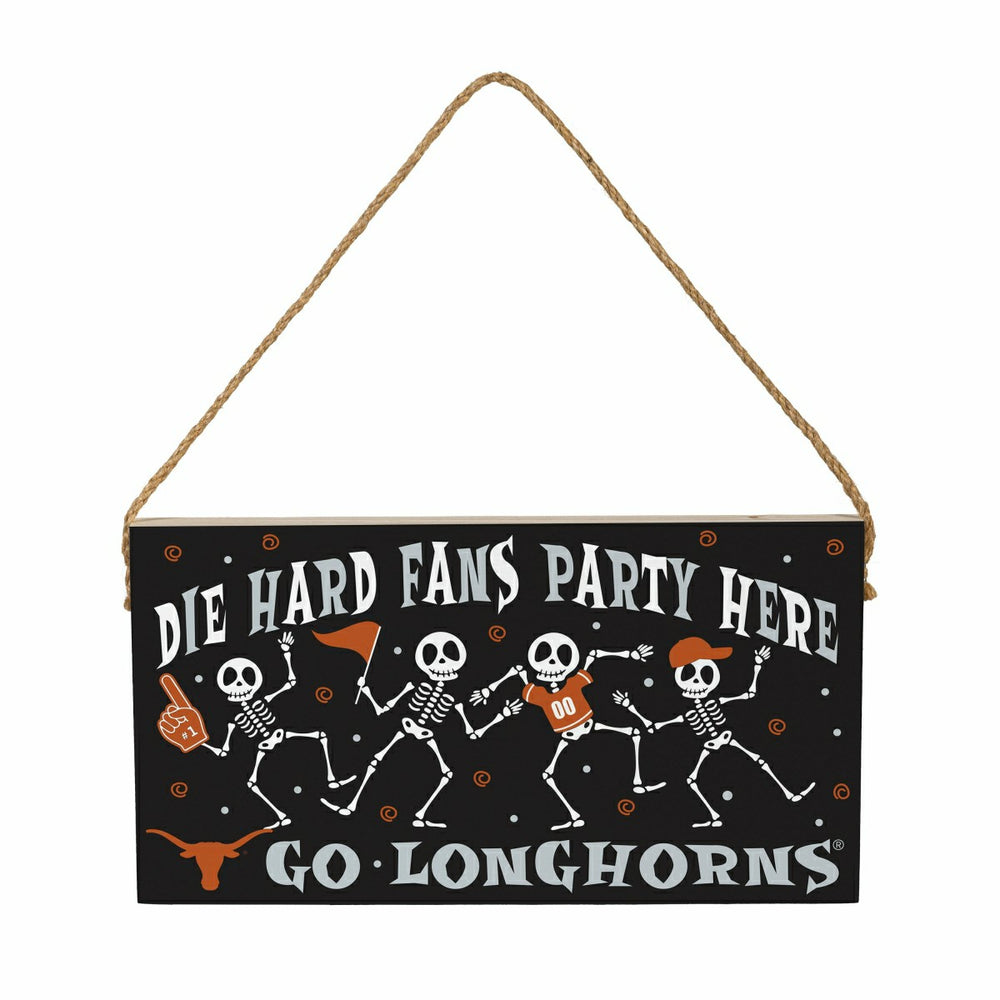 University of Texas Halloween Wood Wall Sign, 6x11, Collegiate, Home