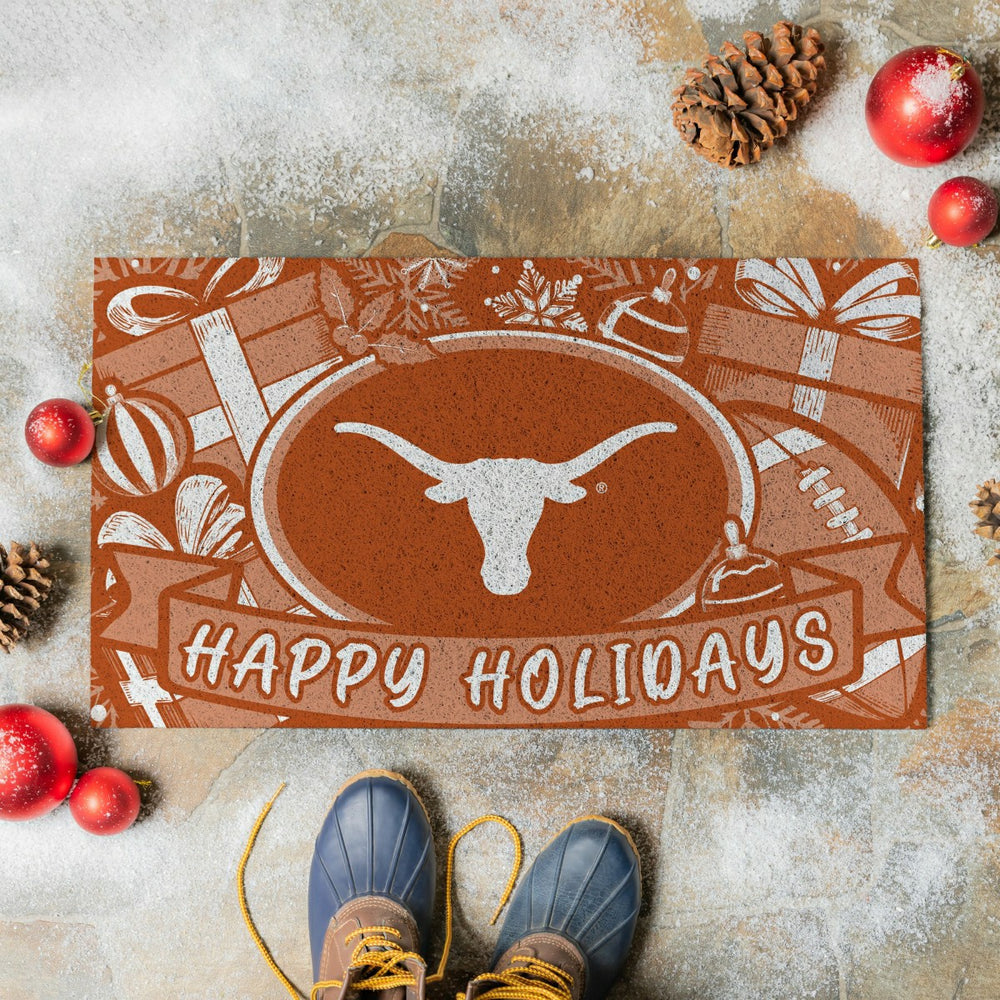 University of Texas Holiday PVC Mat, 28"x16", Collegiate