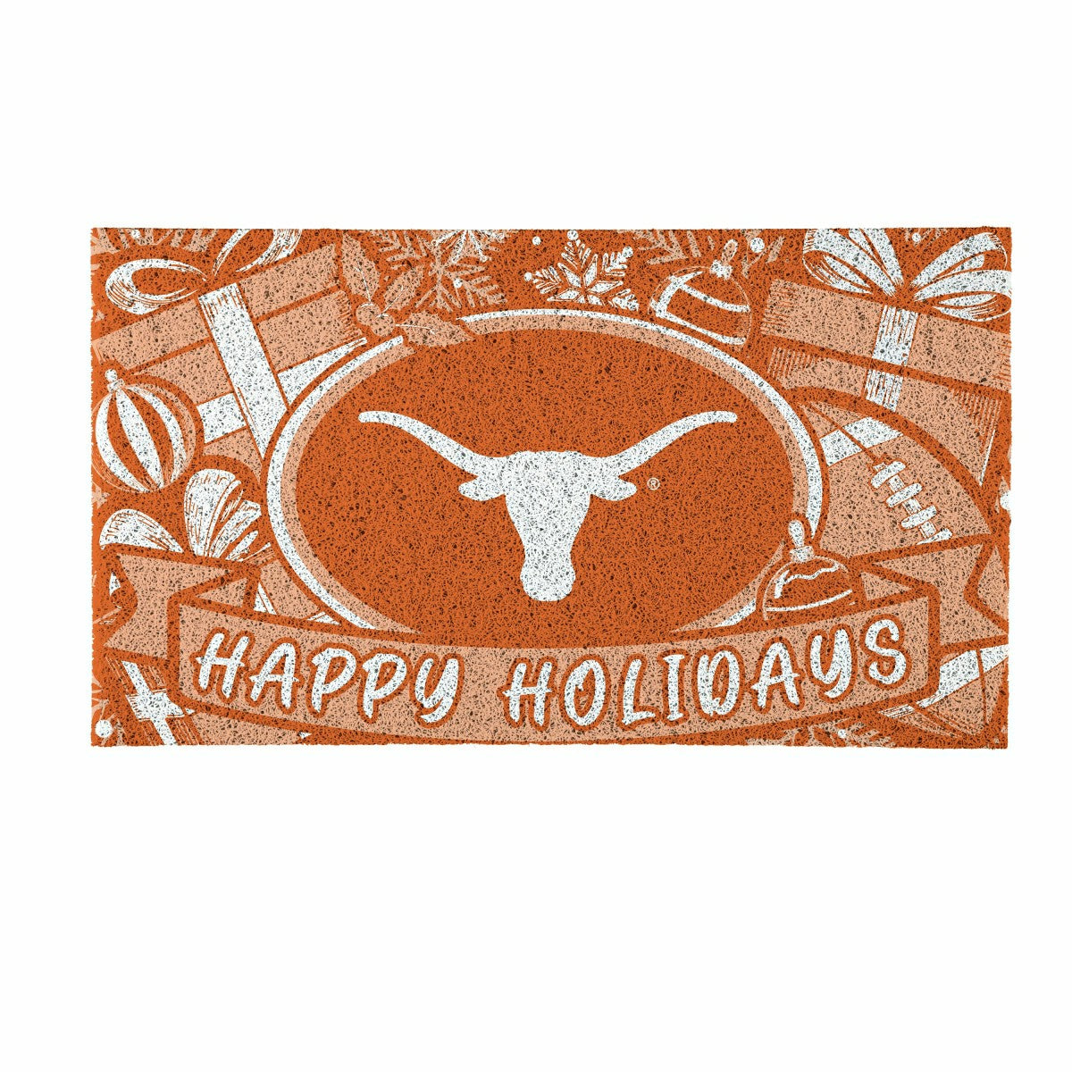 University of Texas Holiday PVC Mat, 28"x16", Collegiate