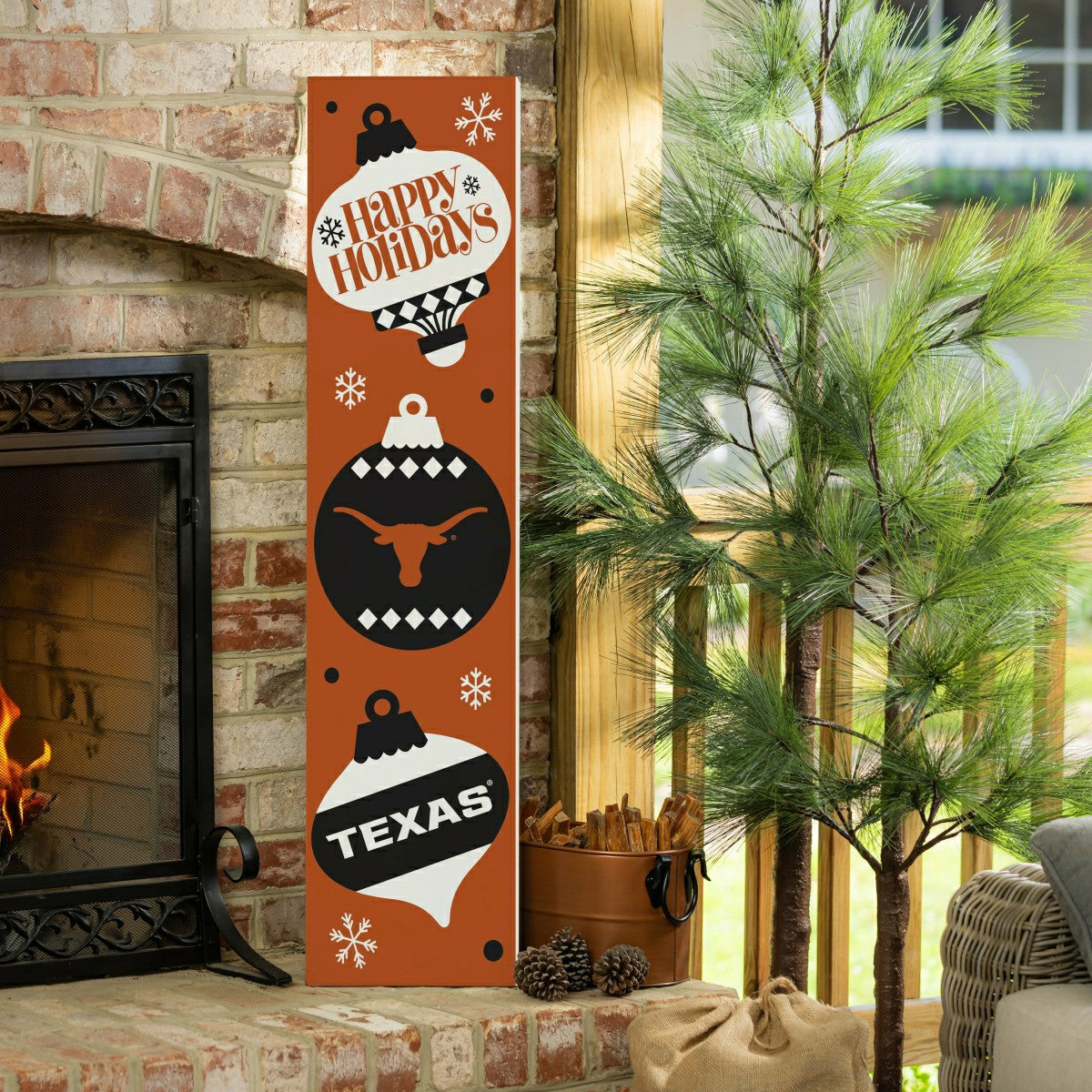 47" Double Sided Leaner, University of Texas, Christmas, Collegiate, Home