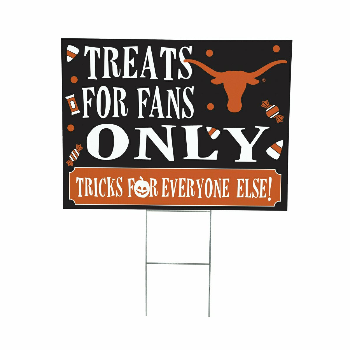 University of Texas Coroplast Yard Sign, Halloween Treats for Fans, Collegiate, Home