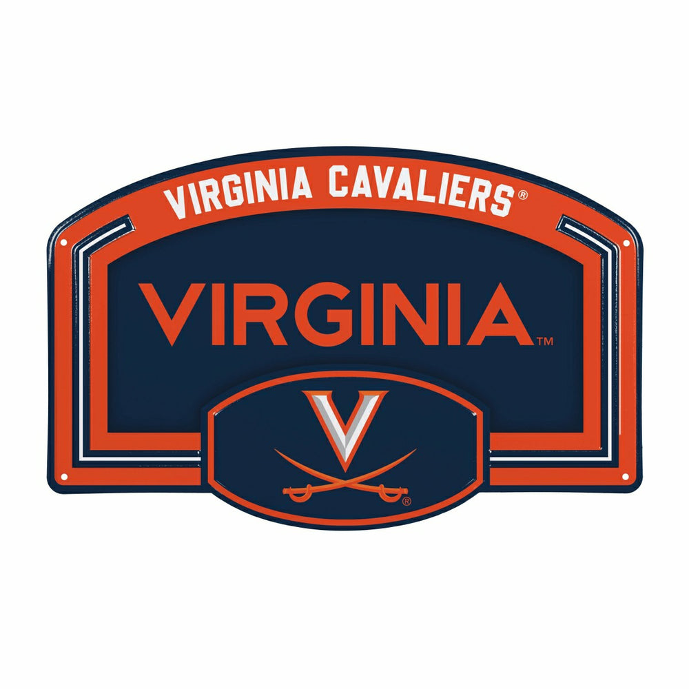 University of Virginia USA Embossed Steel Wall Sign, 11" x 17", Collegiate, Home