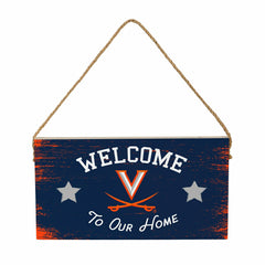 University of Virginia Wood Wall Sign, 6x11, Collegiate, Home