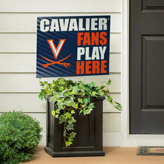 University of Virginia Coroplast Yard Sign "Fans Play Here", Collegiate, Home