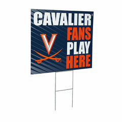 University of Virginia Coroplast Yard Sign "Fans Play Here", Collegiate, Home