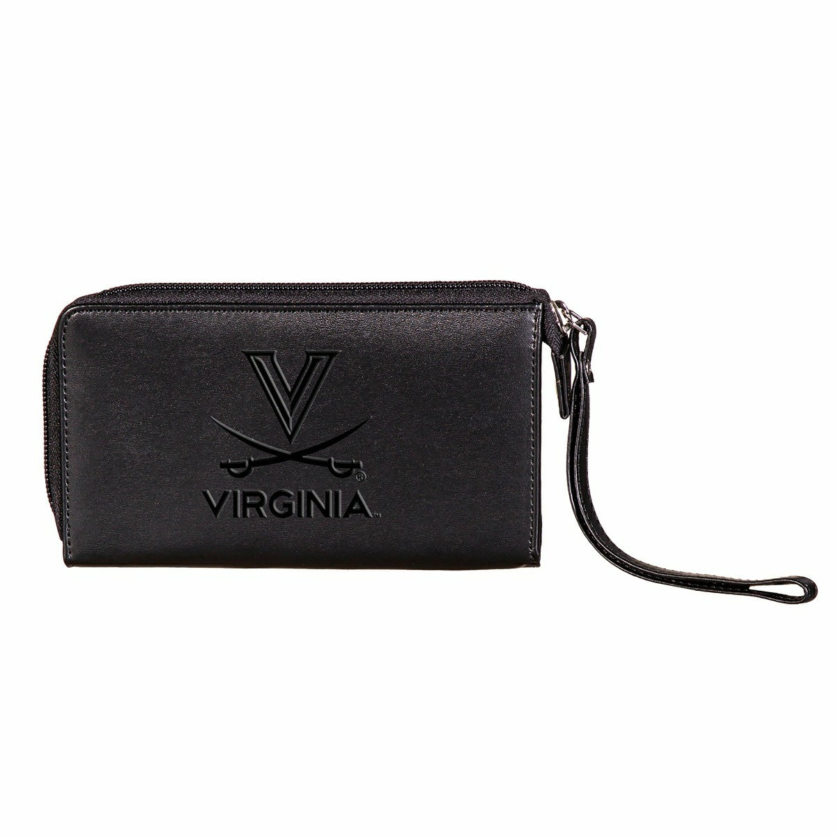 Wristlet Wallet, Black, University of Virginia, Collegiate, Home