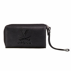 Wristlet Wallet, Black, University of Virginia, Collegiate, Home
