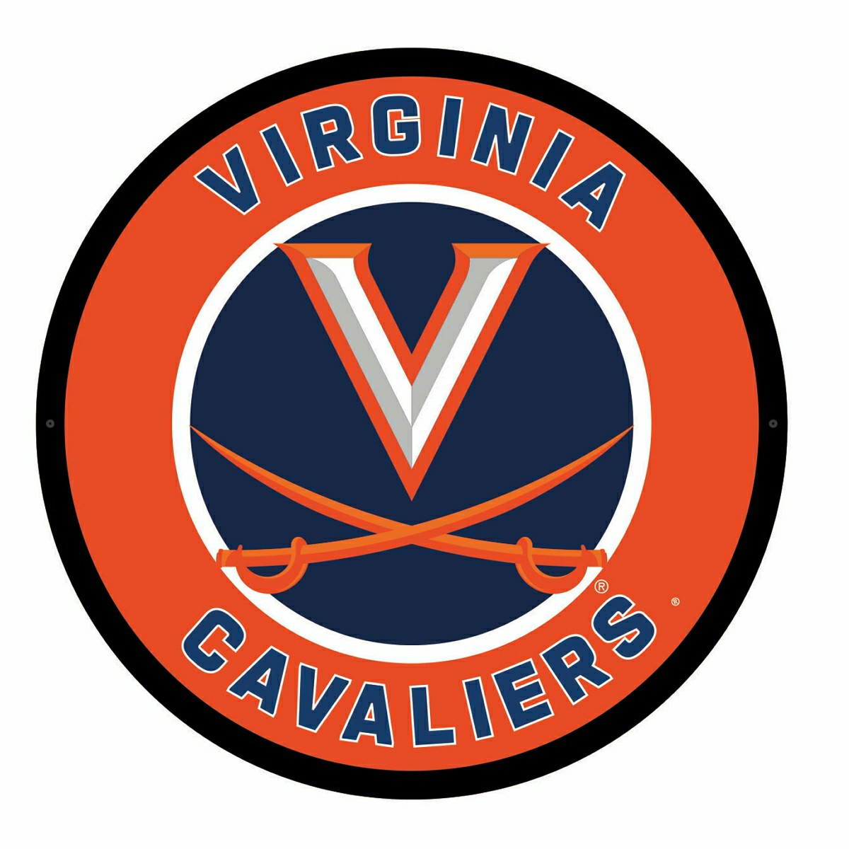 LED Wall Decor, Round, University of Virginia, Collegiate, Home