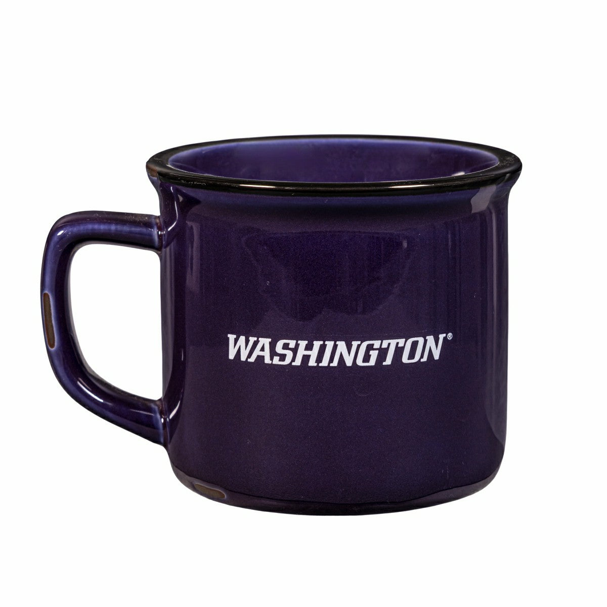 University of Washington Ceramic Camp Cup with Enamel Finish, 14oz, Collegiate, Home