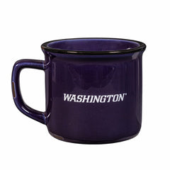 University of Washington Ceramic Camp Cup with Enamel Finish, 14oz, Collegiate, Home
