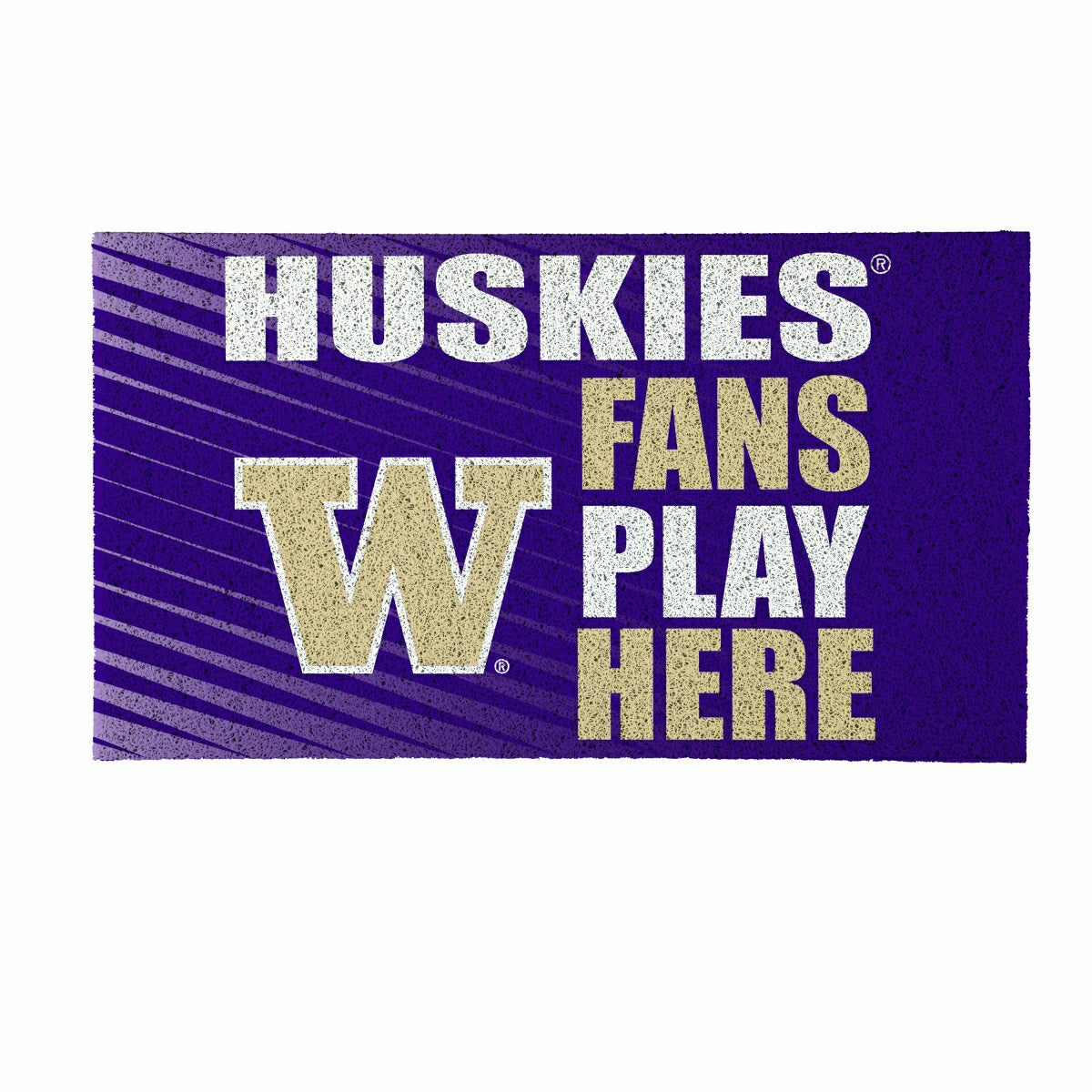 University of Washington Fan Mat, 28"x16", Collegiate