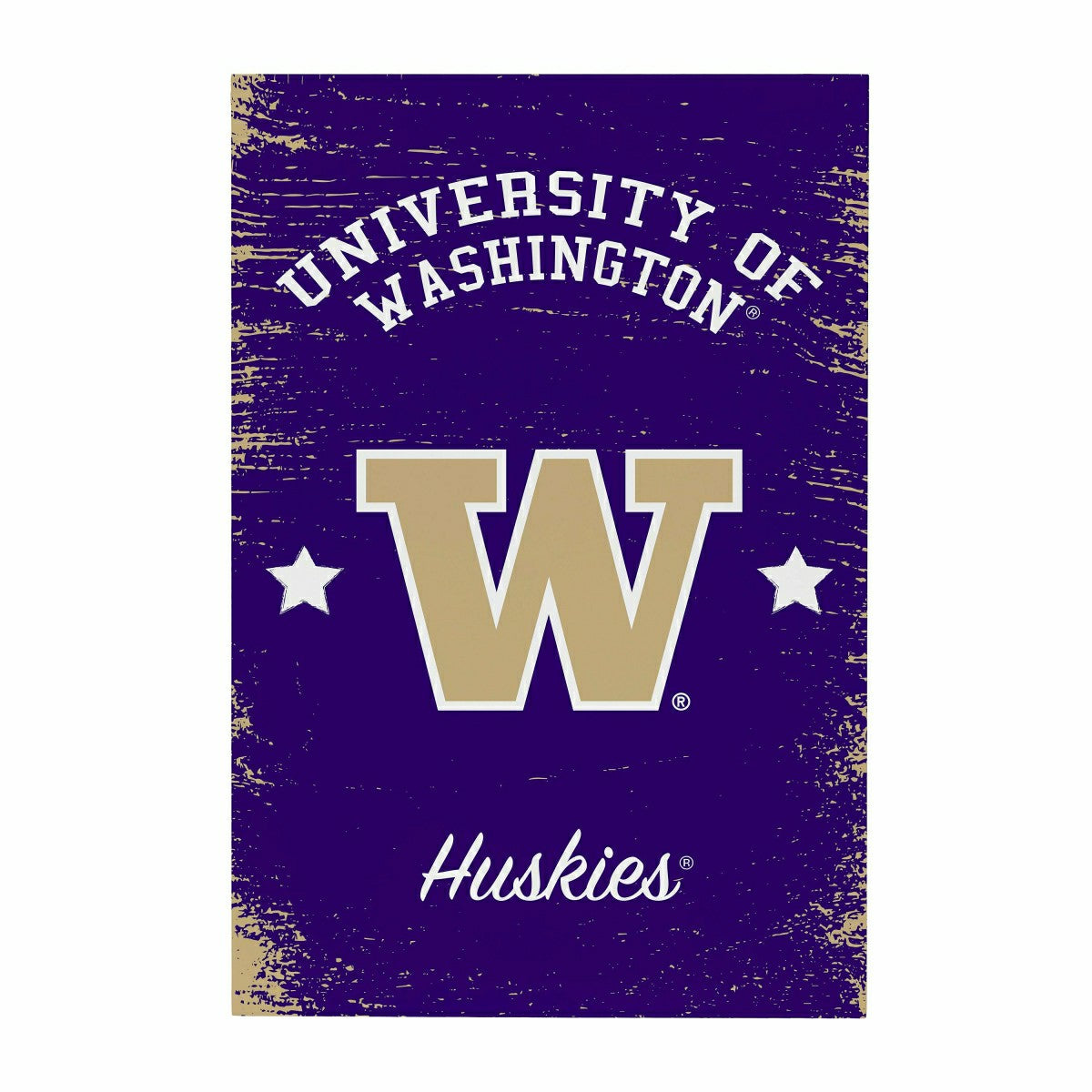 University of Washington Wood Wall Sign, 16x24, Collegiate, Home