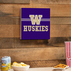 University of Washington Wood Wall Sign, 12x12, Collegiate, Home