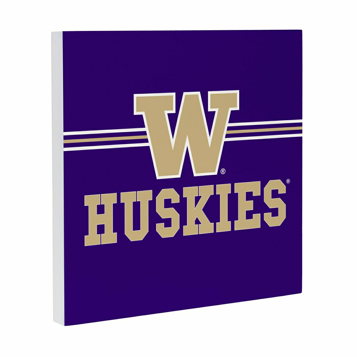 University of Washington Wood Wall Sign, 12x12, Collegiate, Home