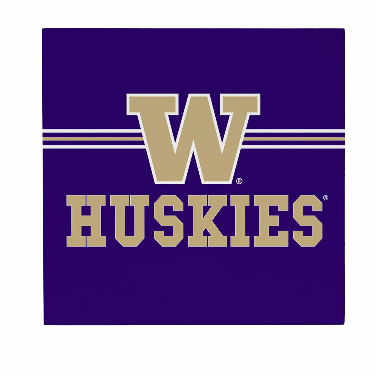 University of Washington Wood Wall Sign, 12x12, Collegiate, Home