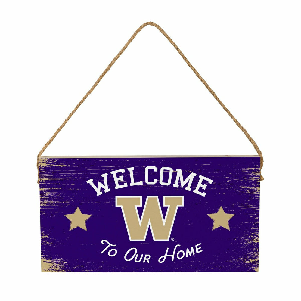 University of Washington Wood Wall Sign, 6x11, Collegiate, Home