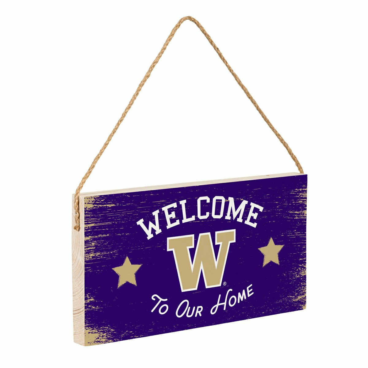 University of Washington Wood Wall Sign, 6x11, Collegiate, Home