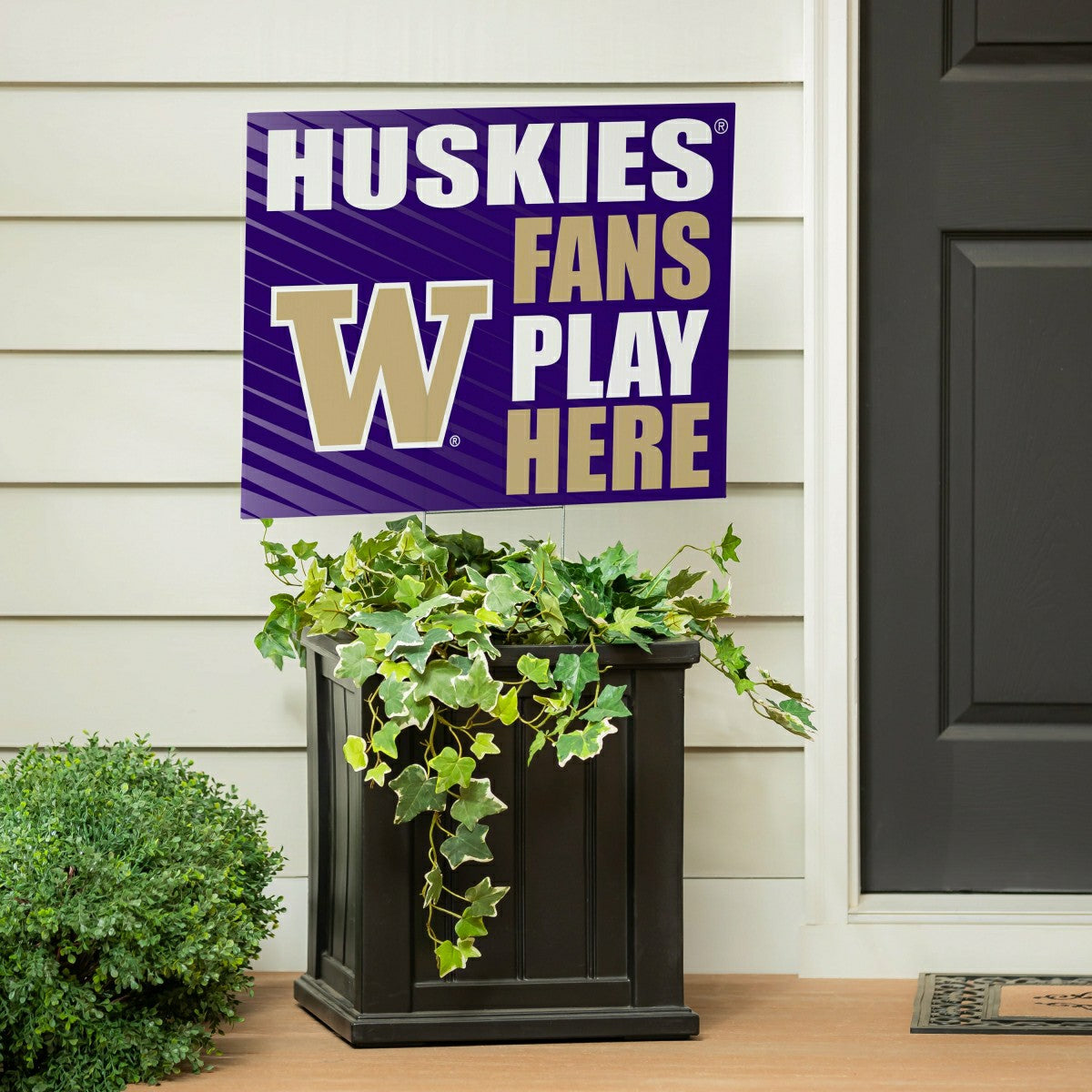 University of Washington Coroplast Yard Sign "Fans Play Here", Collegiate, Home