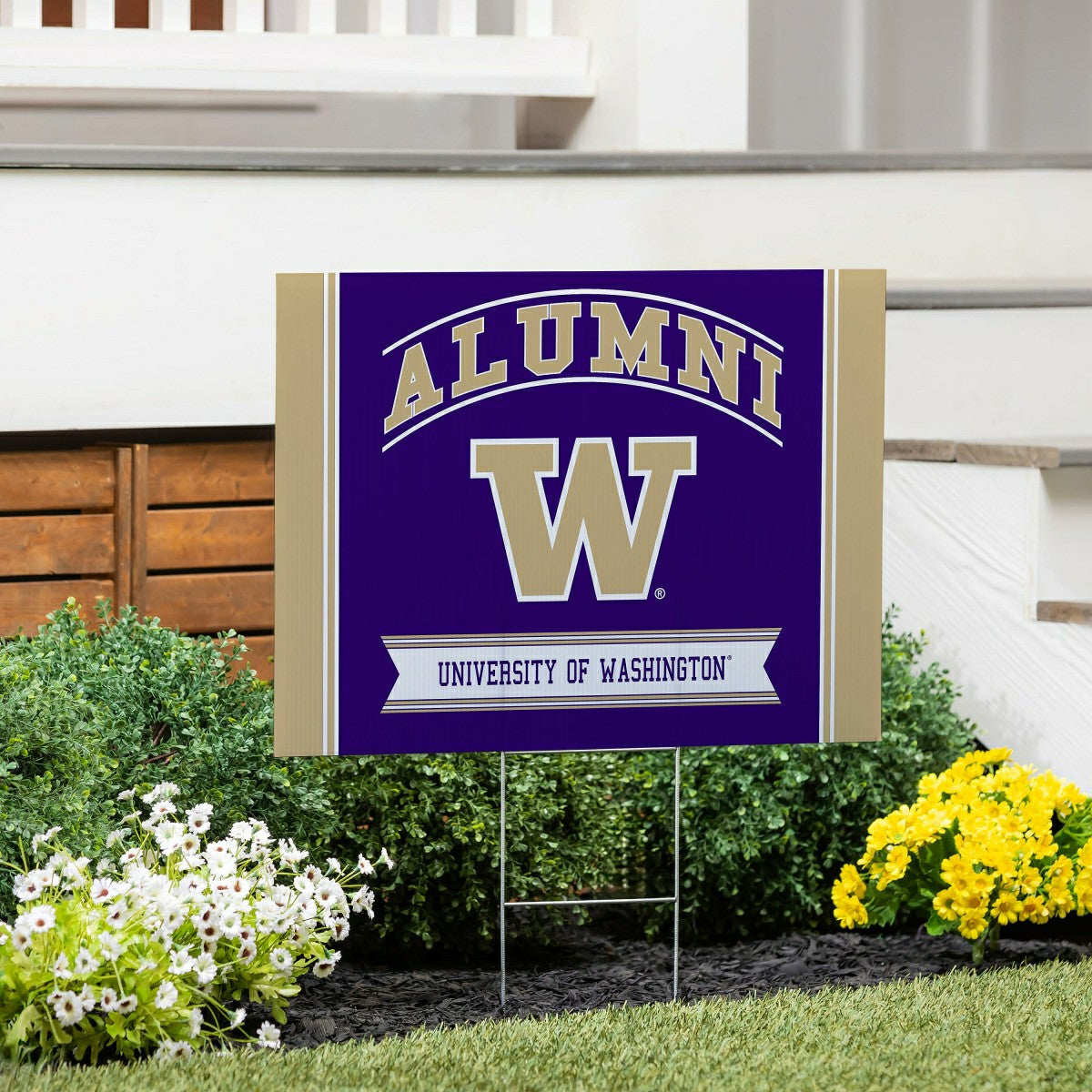 University of Washington Coroplast Yard Sign Alumni, Collegiate, Home