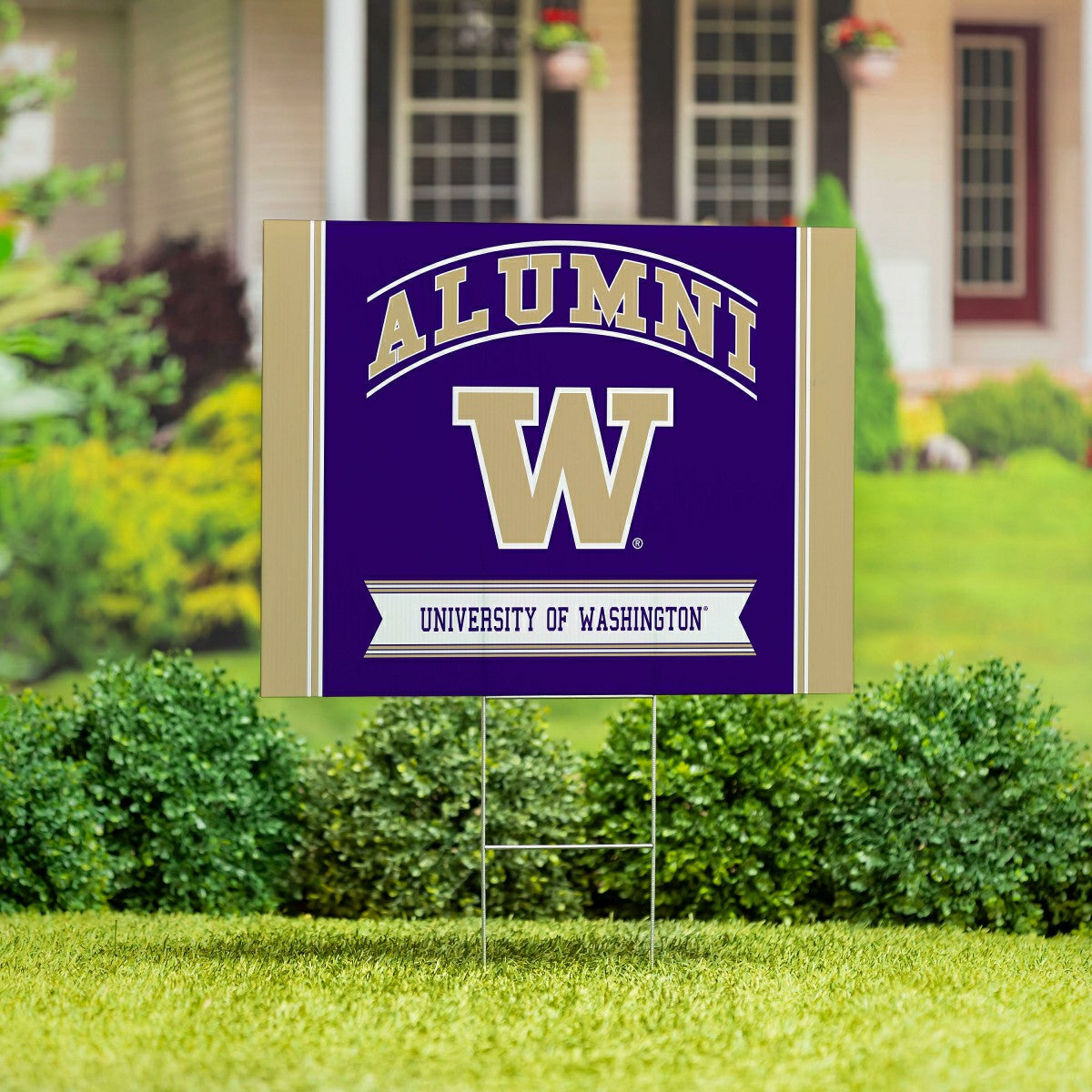 University of Washington Coroplast Yard Sign Alumni, Collegiate, Home