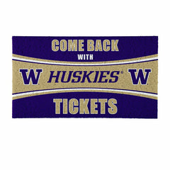 28" x 16" PVC Trapper Mat, Come Back with Tickets, University of Washi, Collegiate