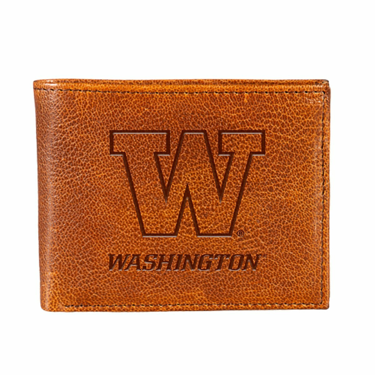 Universitiy of Washington, Embossed 100% Genuine Tumbled Leather Passc, Collegiate, Home