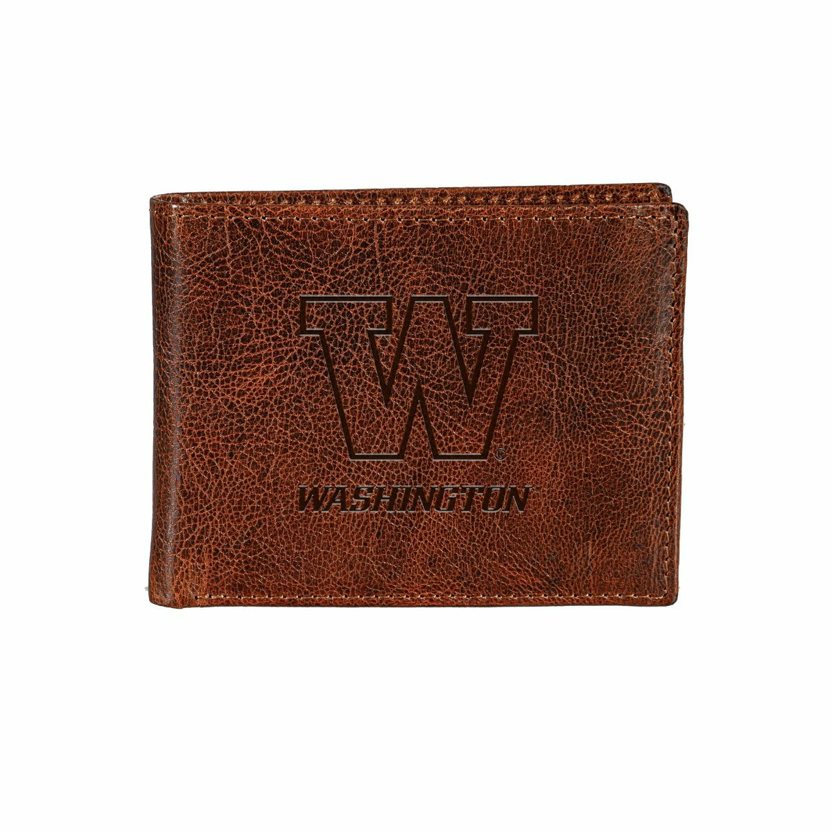 Universitiy of Washington, Embossed 100% Genuine Tumbled Leather Passc, Collegiate, Home
