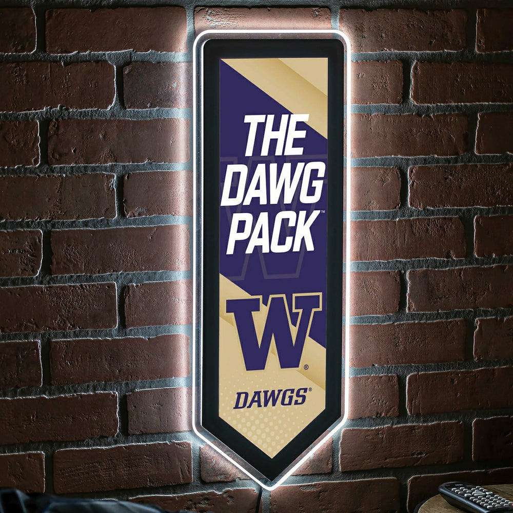 LED Wall Decor, Pennant, University of Washington, Collegiate, Home