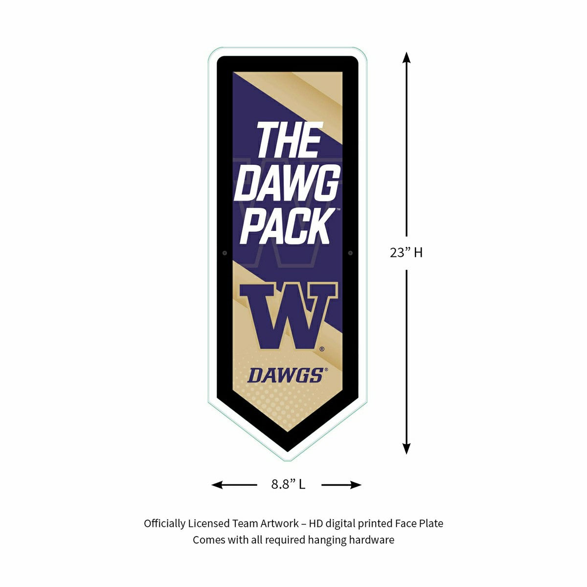 LED Wall Decor, Pennant, University of Washington, Collegiate, Home