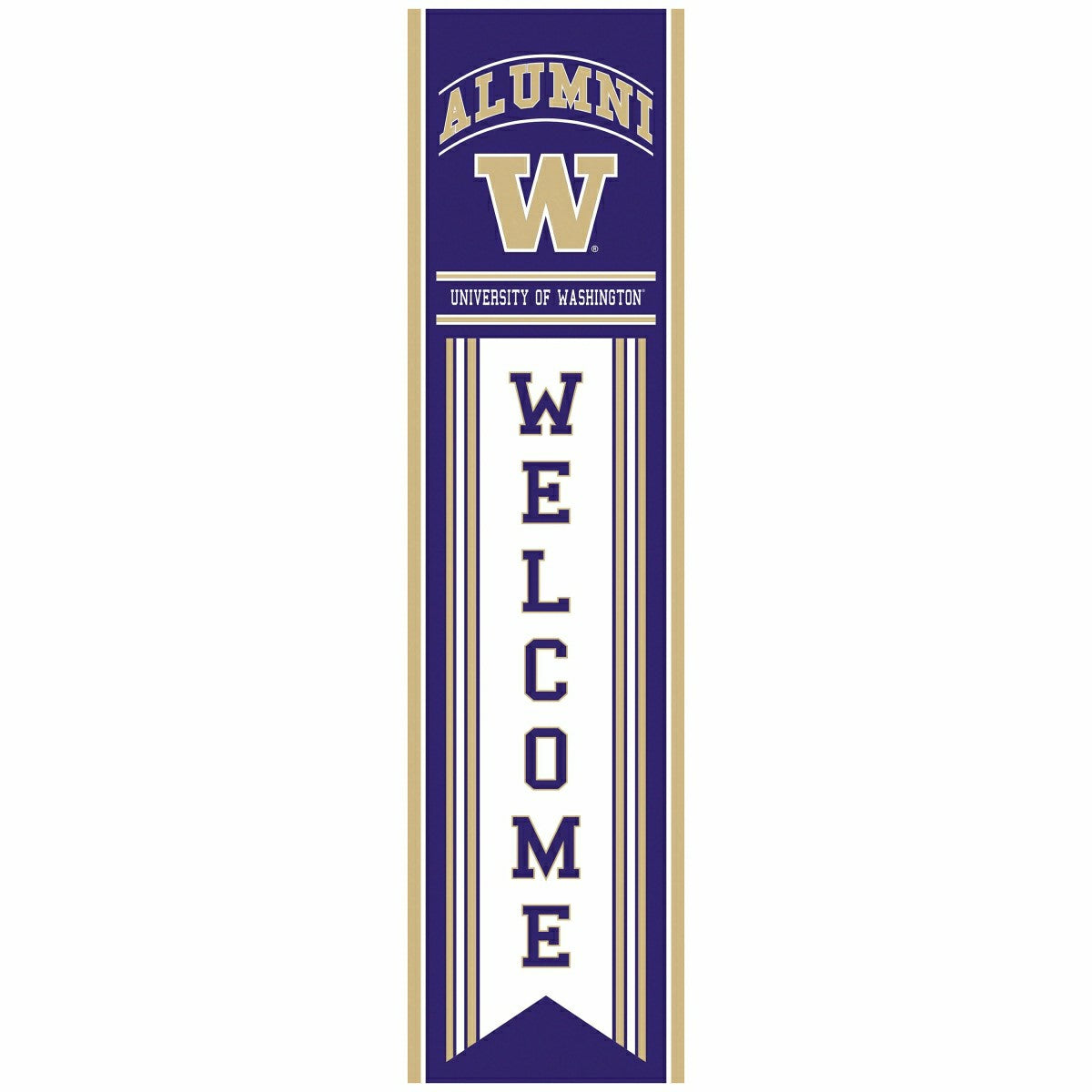 University of Washington Alumni Single Sided Large Leaner, 46", Collegiate, Home