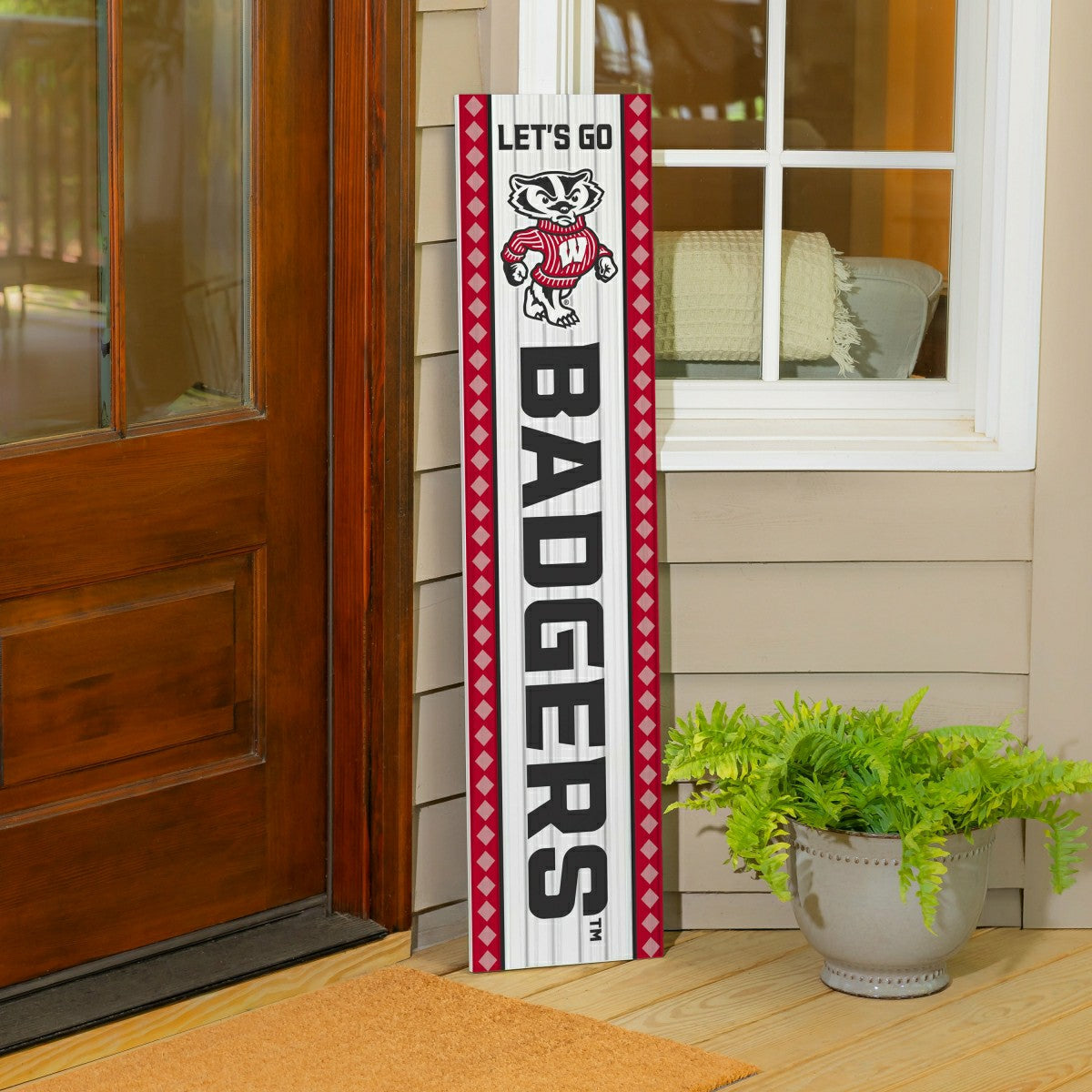 47" Double Sided Leaner, University of Wisconsin-Madison, Christmas, Collegiate, Home