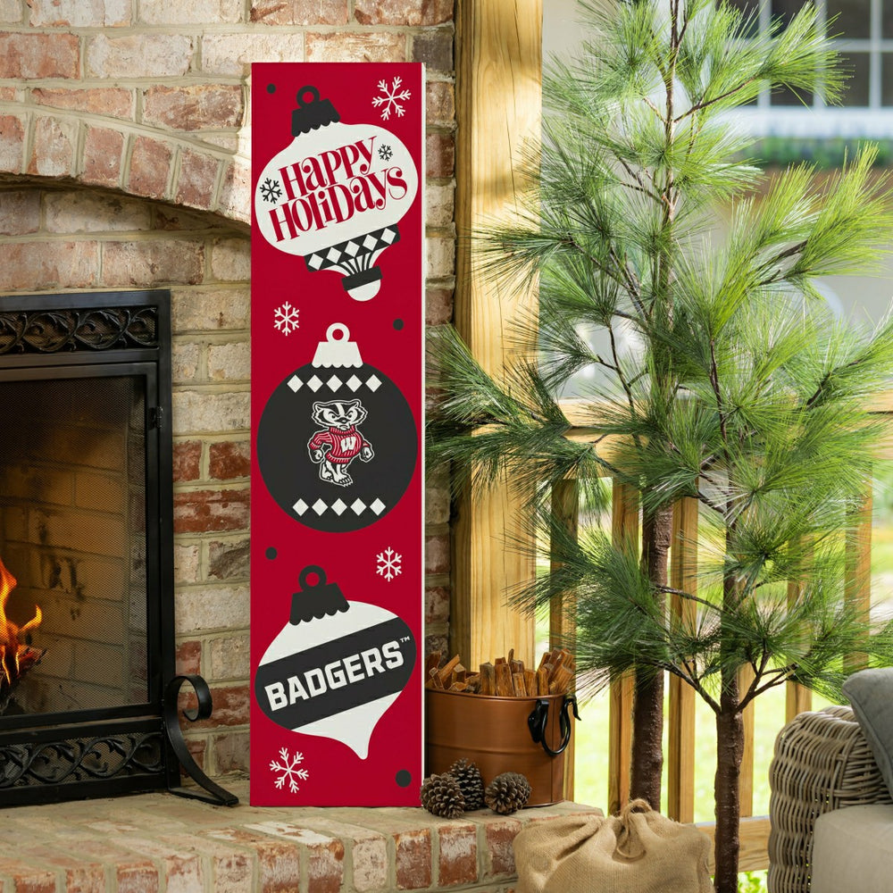 47" Double Sided Leaner, University of Wisconsin-Madison, Christmas, Collegiate, Home