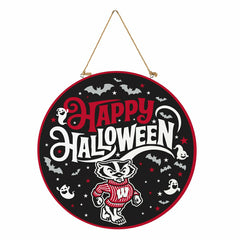 University of Wisconsin-Madison Halloween Round Door Décor with Hangin, Collegiate, Home