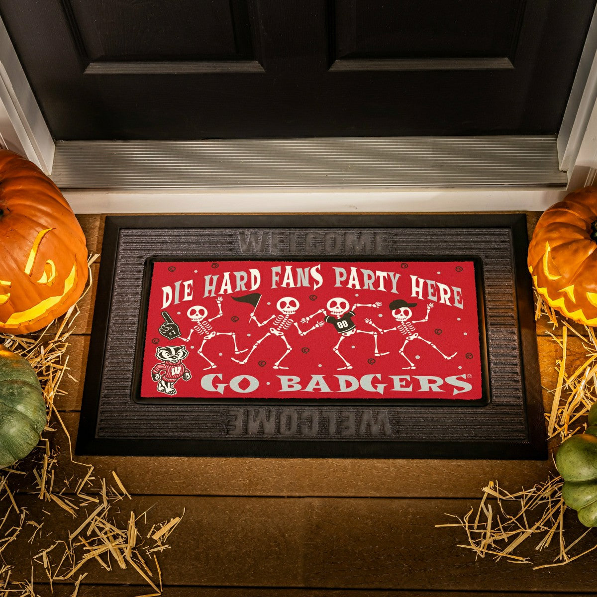 University of Wisconsin-Madison Flocked Coir Halloween Sassafras Switc, Collegiate