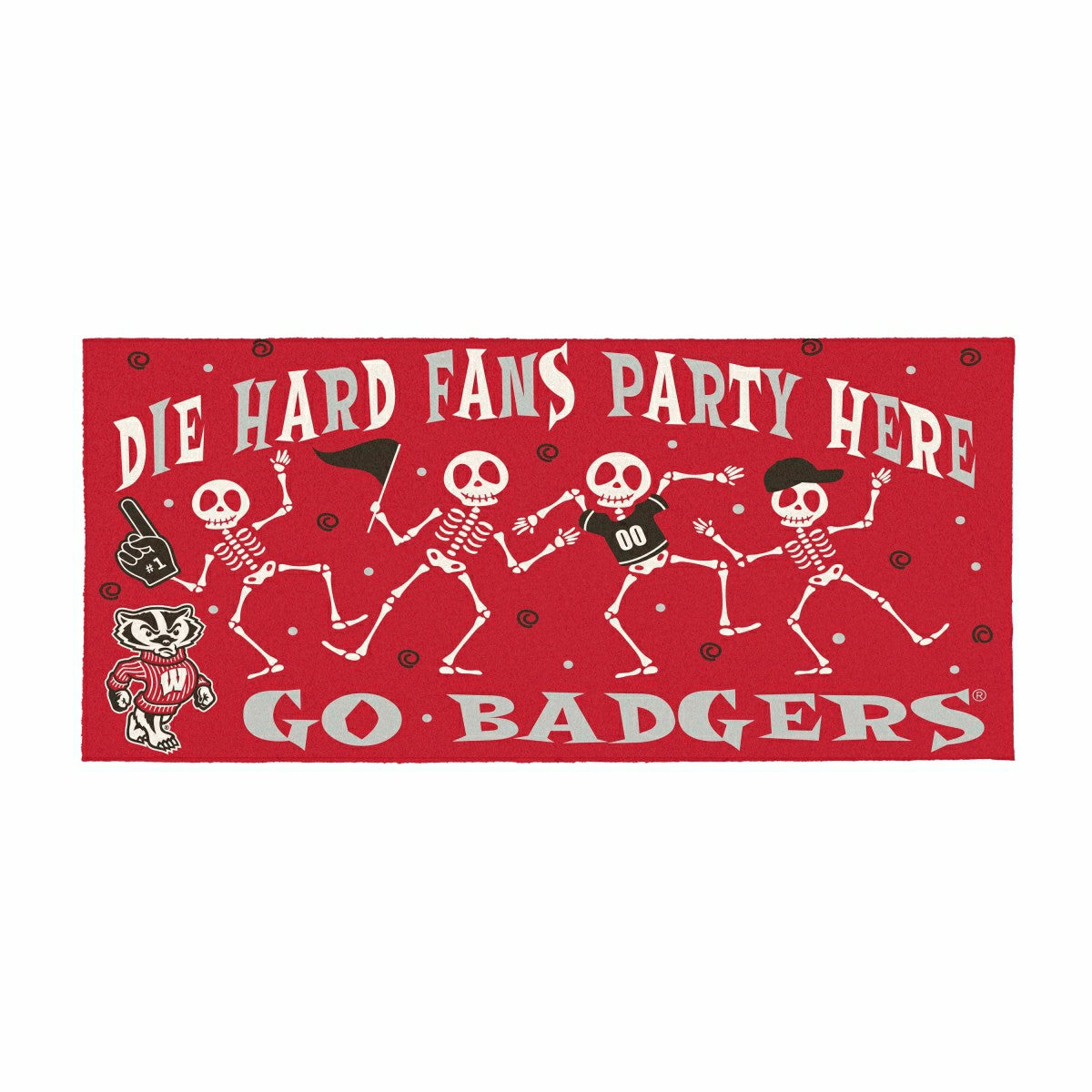 University of Wisconsin-Madison Flocked Coir Halloween Sassafras Switc, Collegiate